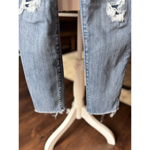 J.CREW‎ 9" Women's Toothpick Jean in Rip & Repair Wash Size 29 - Picture 6 of 16